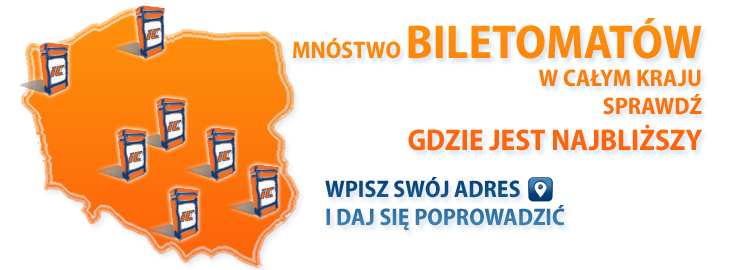 Biletomaty mapka